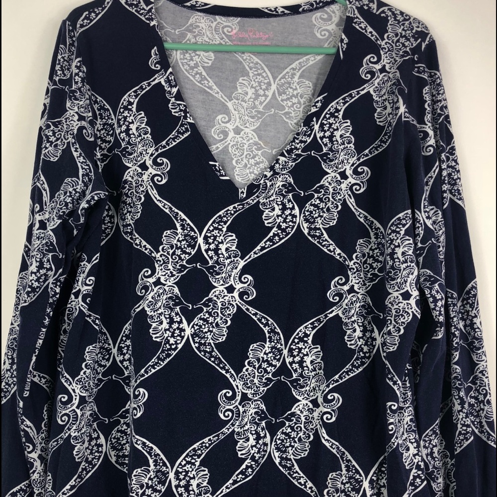 Lily Pulitzer  Woman’s Cotton Blend Floral Blouse